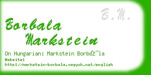 borbala markstein business card